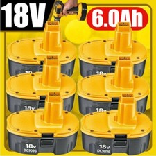 2 6PACK 18V For Dewalt 18 VOLT XRP DC9096 DC9098 NiMH Battery NEW 6.0Ah DW9096