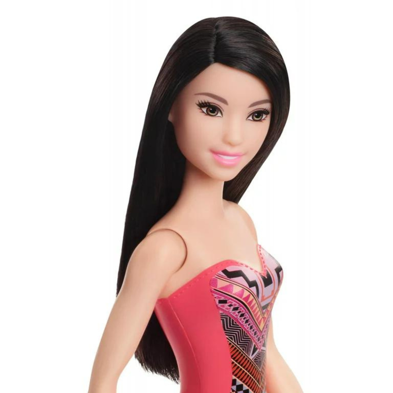 Barbie Asian Beach Doll in Pink Swimsuit