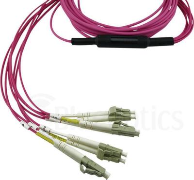 BlueOptics SFP5141FU10MKB Glasfaserkabel 10m MPO 4x LC OM4 lila (SFP5141