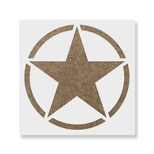 Military Star Stencil - Durable  Reusable Mylar Stencils
