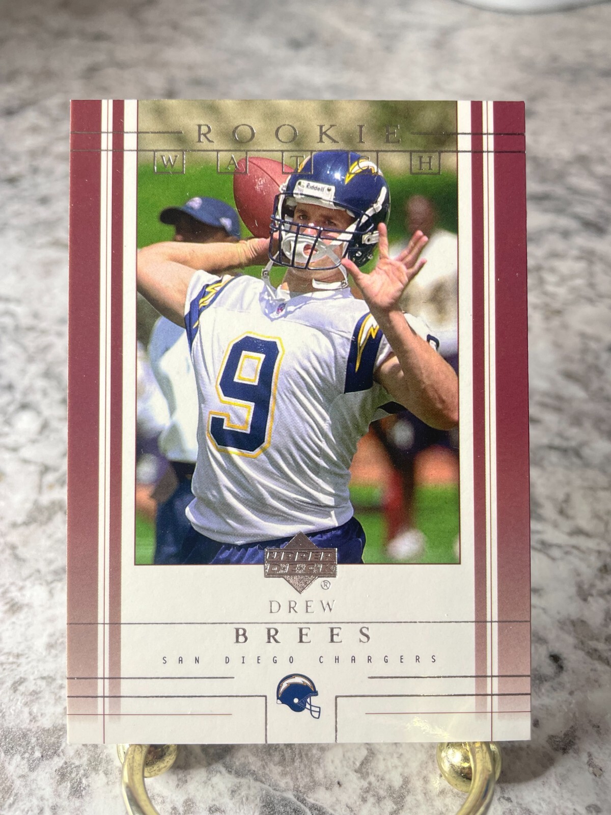 2001 Upper Deck DREW BREES Rookie Watch SP San Diego Chargers RC #206  HOF NM+