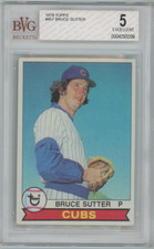 Bruce Sutter 1979 Topps #457 BGS 5 Chicago Cubs 23254