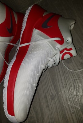 Nike KD Trey 5 IV RED/WHITE  Basketball Shoes Kevin Durant SZ 17 RARE 856484-161 Size 17 - Nike KD Trey 5 IV Bright Crimson White for sale  main image 4