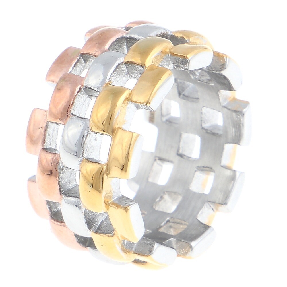Silver Tone Fashion Three Tone Stainless Steel Ring KLS048-MIX6 | eBay Silver Tone Fashion Three Tone Stainless Steel Ring KLS048-MIX6 | eBay