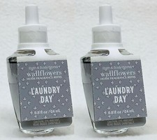 2 Bath Body Works LAUNDRY DAY Wallflower Home Scent Oil Refill Bulb