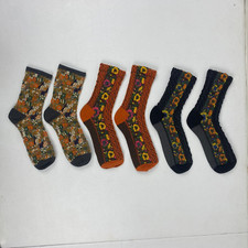 Embroidered Flowers Cotton Socks Floral Women Fashion Footwear New Other 3