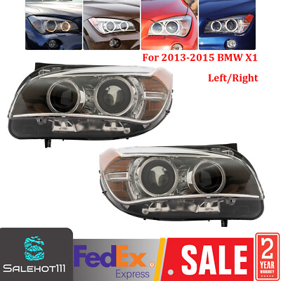 For 2013-2015 BMW X1 Xenon/HID Headlight Headlamps w/LED DRL (No AFS) Left/Right
