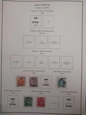 GREAT BRITAIN - 1896 - 1902 - LOT OF STAMPS ON ALBUM PAGE - USED