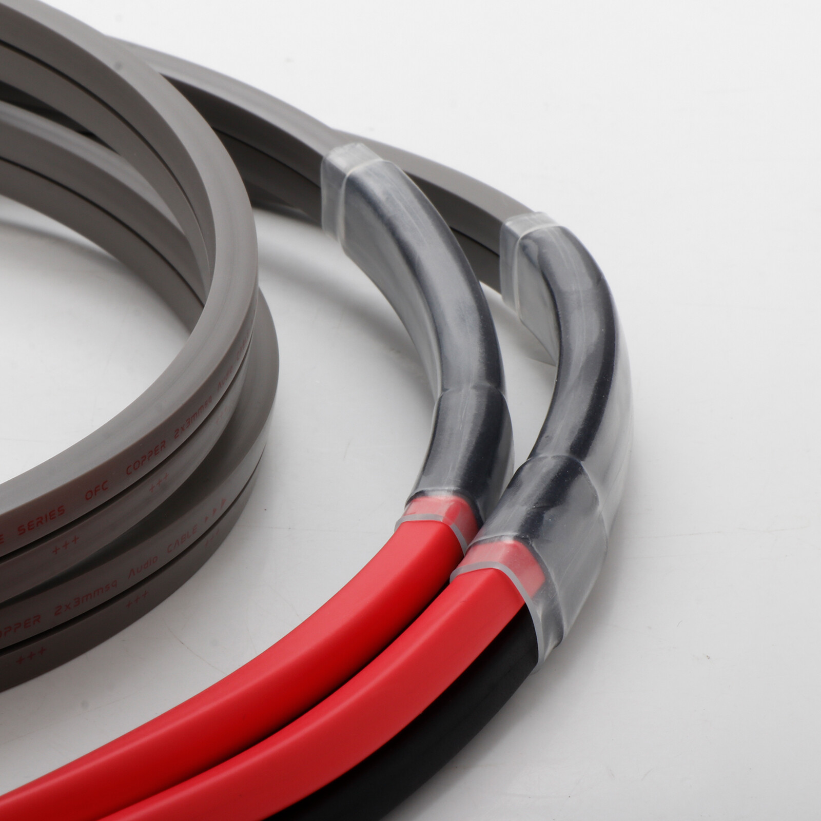 HiFi Speaker Cable 4N OFC Pure Copper Single Wire with Gold Plated Banana Plugs