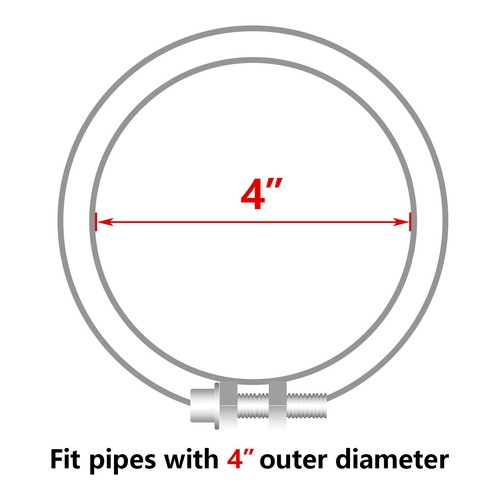 Inlet 4" Outlet 7", 18" Long Stainless Steel Rolled Edge Exhaust Tip Diesel - Bild 10 von 11