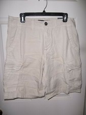 NWT American Eagle 10" classic-fit cargo shorts light khaki size 32 34" actual