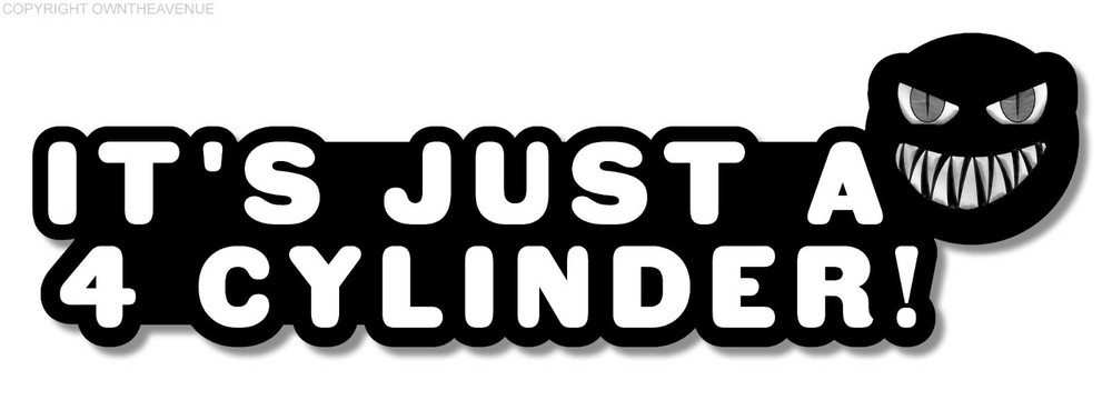 4 Cylinder Drag Drift JDM Racing Vinyl Sticker 6 Inch 4 Cylinder Drag Drift JDM Racing Vinyl Sticker 6 Inch