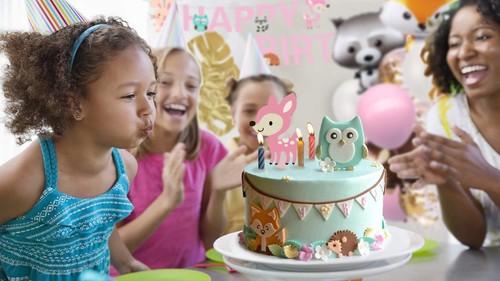 Woodland Baby Shower | Bambi Party Decorations | Pink Forest Animals Theme Ki... - 第 7/9 張圖片