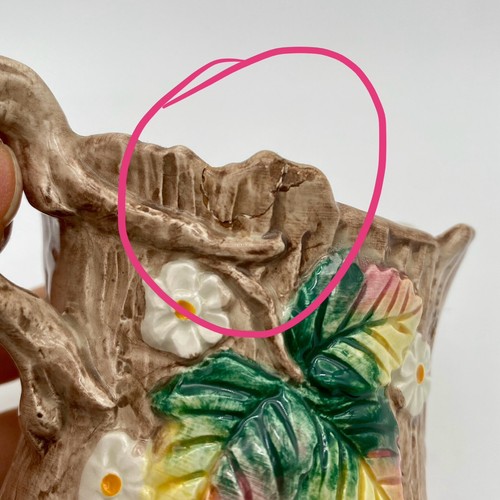 Vintage Fitz and Floyd Sleeping Fox on Tree Stump Sugar Bowl With Lid READ - Picture 9 of 13