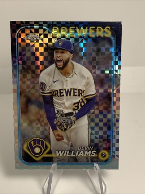2024 Topps Chrome X-Fractor - #103 Devin Williams Milwaukee Brewers