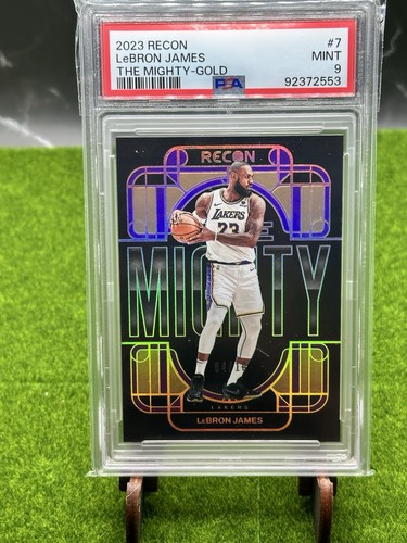 2023 Panini Recon - LeBron James The Mighty #7 Gold /10 PSA 9 Pop 2 Zero Higher