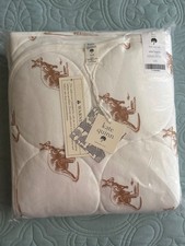 NEW in package Kate Quinn Tawny Brown Kangaroo Circle Quilt Blanket 100 Cotton