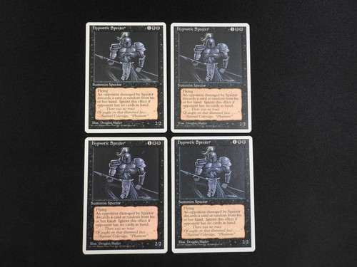 4x Hypnotic Specter LP/MP [4th Edition] Mtg Magic Free Tracking!