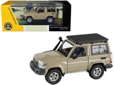 2014 Toyota Land Cruiser 71 SWB Sandy Taupe Brown 1/64 by Paragon Models