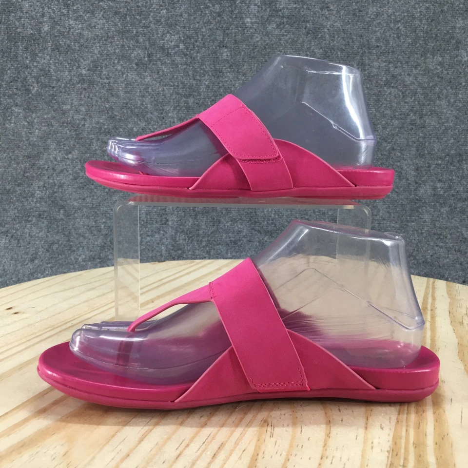 NUEVAS Sandalias Naturalizer para mujer 7.5 M Genn-Twirl Casual Slip On Tanga Flats Rosa Foto 2 de 4