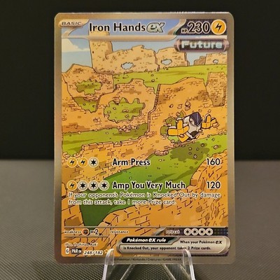 Pokemon Company Iron Hands ex 248/182 SV04 Paradox Rift SIR Full Art Holo EN