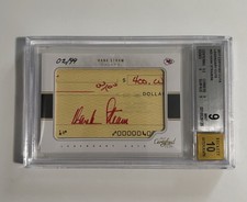 2017 Panini Certified Cuts Hank Stram Cut Auto  2/99 BGS 9 Chiefs