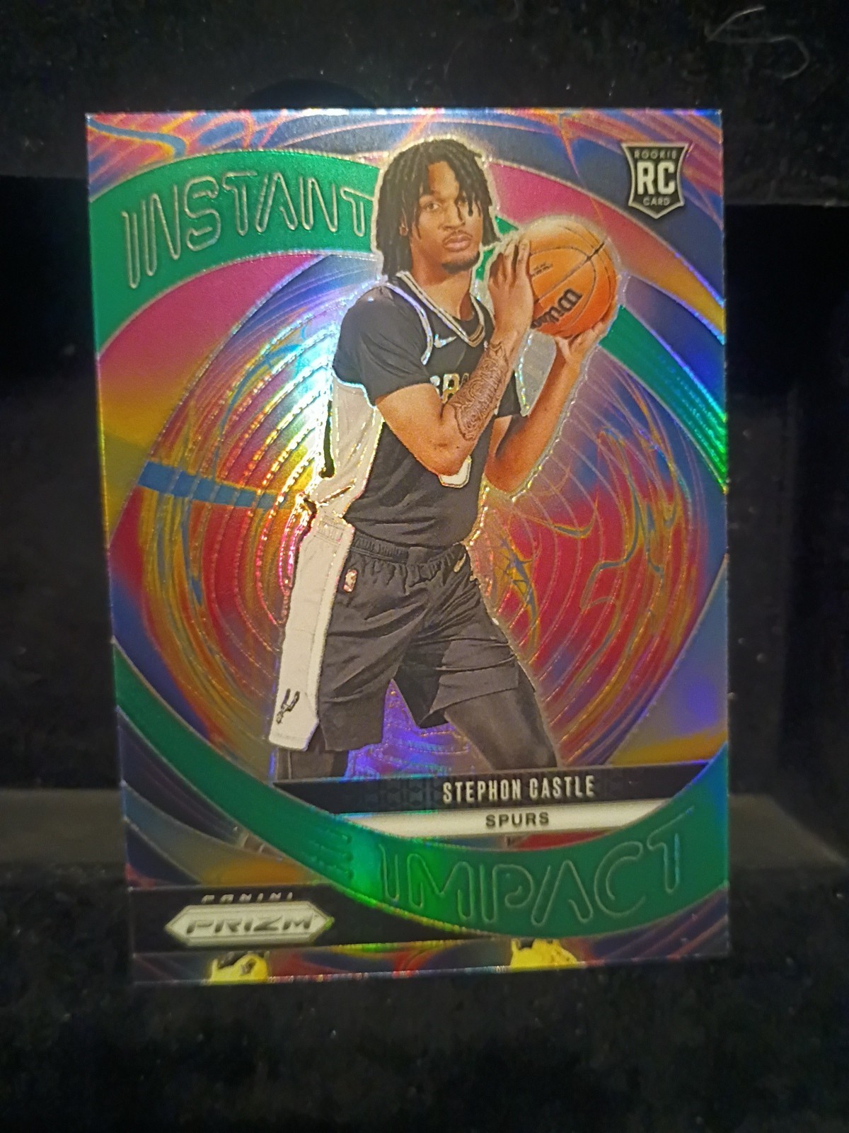 2024-2025 Panini Prizm - Stephon Castle Instant Impact (RC)  Green Prizm #4