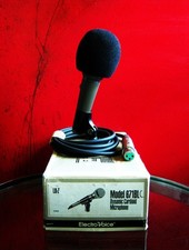 Vintage 1970's Electro Voice 671BL dynamic cardioid microphone Lo Z w extras  6