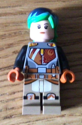 LEGO Star Wars - Minifigure - Sabine Wren - Bright Green and Dark Blue  - sw0742