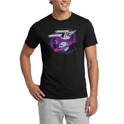 Star Trek The Original Series Enterprise Planet Männer T-Shirt