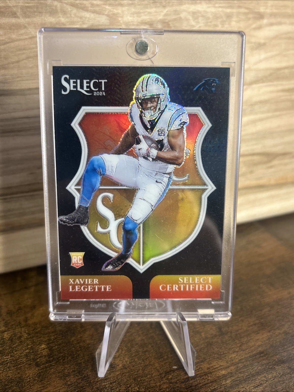 Xavier Legette 2024 Panini Select Certified Black Prizm #1/1 Rookie RC Panthers