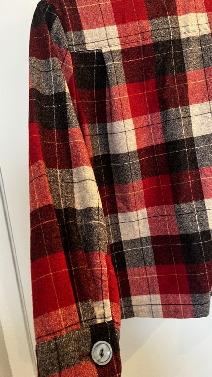 Classic Pendleton Red Plaid Wool Jacket Women’s  … - image 16