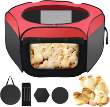 Chicken Brooder Box for Chick Starter Kit  Abnaok 2025 Upgrade Double as show