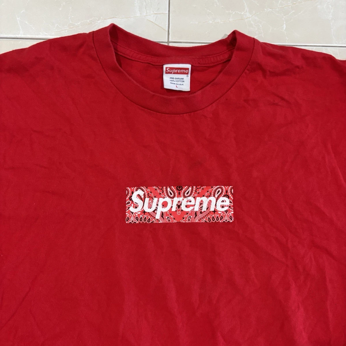 Supreme Red Box Logo In Men's T-Shirts for sale - eBay