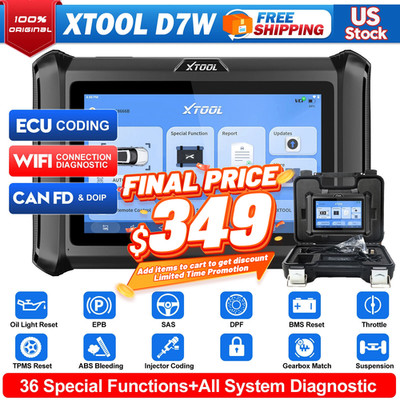 2025 XTOOL USED D7W Wireless WIFI Full System Bi-directional OBD2 Scanner DOIP