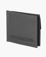 Portafoglio con molla ferma soldi e porta monete Aeronautica Militare in pelle l