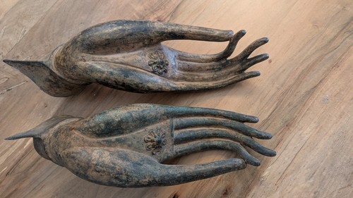 Antique Buddha Hand Sculpture