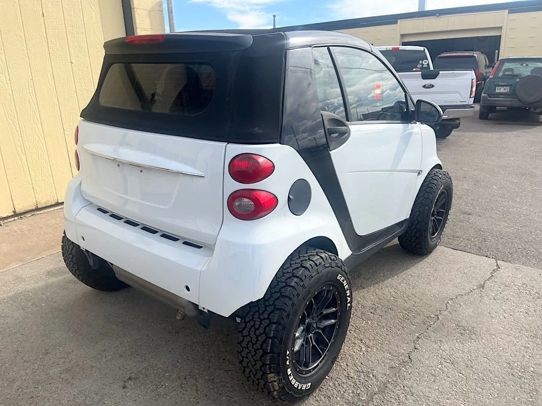 Lifted Smart Fortwo on General Grabber A/Ts - right rear profile