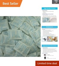 100-Pack Silica Gel Desiccant Packs - 2g Moisture Absorbers for Safety