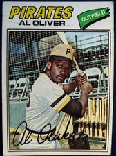 1977 TOPPS #130 AL OLIVER (PITTSBURGH PIRATES) BASEBALL CARD