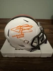 Johnny Manziel Signed Browns White Out Mini Helmet Cleveland Sucks BAS