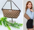 GUCCI GG Canvas Accessory Pouch Mini Shoulder Bag Brown Beige Y2K VINTAGE Great