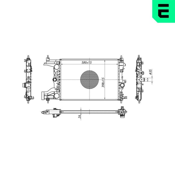 ERA MotorküHler WasserküHler 673238 FüR Opel Astra P10 Caravan GTC Cascada W13-image