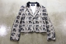 00S Tricot Comme Des Garcons Floral Short Length Jacket Women Japan Size JPN-S