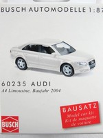 Busch 60235 Bausatz Audi A4 Limousine (2004-2008) In Weiß 1:87/H0 Neu/Ovp