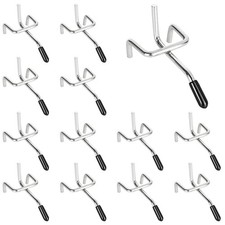 25 Pack Pegboard Hooks 2 Inch L Shape Galvanized Metal Heavy Duty Peg Hooks w...