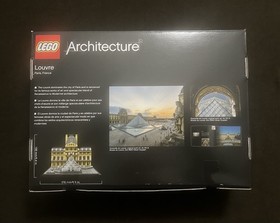 DAMAGED BOX LEGO Architecture Louve 21024 Paris France Landmark Retired