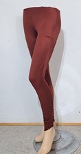 Vintage 1970s Space Legs Disco Leggings Ruched Shiny Copper S/XS