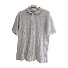 Lacoste Devanlay Gray Classic Fit Short Sleeve Casual Polo Shirt Men's Size 6