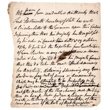 1774 Colonial Manuscript King George III Prohibits Exports of Gunpowder & Arms